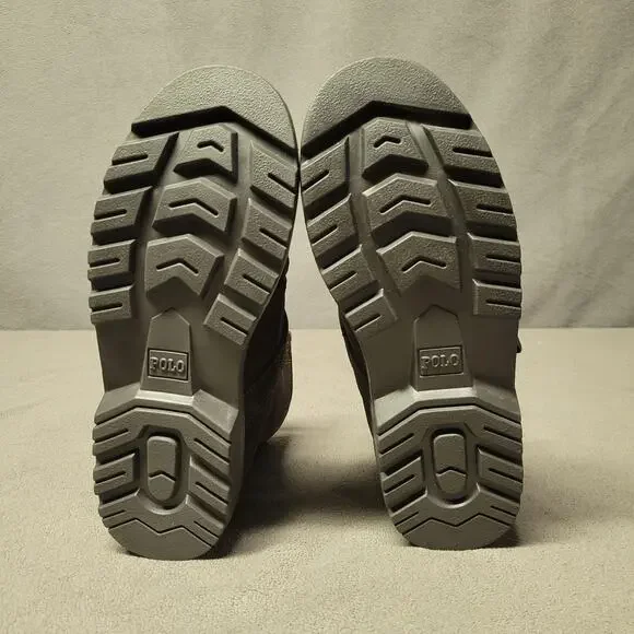 Polo Ralph Lauren Boots Boys Size 5 Suede Leather Ranger High Top Bear Buckle - Picture 7 of 16